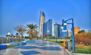 Abu Dhabi Corniche view during full day Abu Dhabi city tour from Dubai